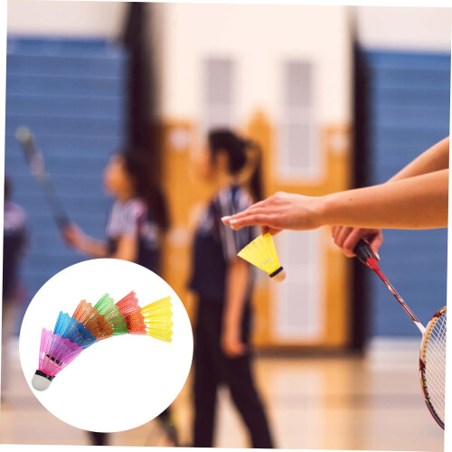 Badminton Training Tool 18pcs Colored Badminton Shuttlecocks Exercise Badminton Badminton 1
