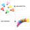 Badminton Training Tool 18pcs Colored Badminton Shuttlecocks Exercise Badminton Badminton 7