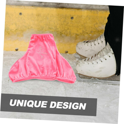 Professional Elastic Ice Skate Boot Covers for Figure Skating 1 Pair Size Durable Protective Covers 2