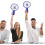 Erasable Whiteboard Paddle Handle 2pcs Blue Handheld Scoreboard for Classroom 6