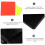 Professional Soccer Referee Kit 4pcs Multi-functional Referee Cards with Referee Wallet 6