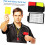 Standard Referee Wallet Soccer Referee Kit 2 Pack Referee Cards Easy Scoring Sheet Compact Sturdy 6