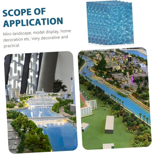 Miniature Landscape Model Material DIY Decorative Fake River Scenery Stream Basing 2