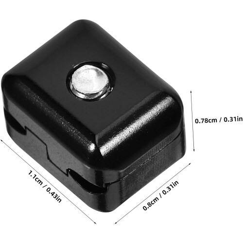 Bowstring Clip Aluminum Alloy Rest Buckle Easy Install Remove Black Color 1