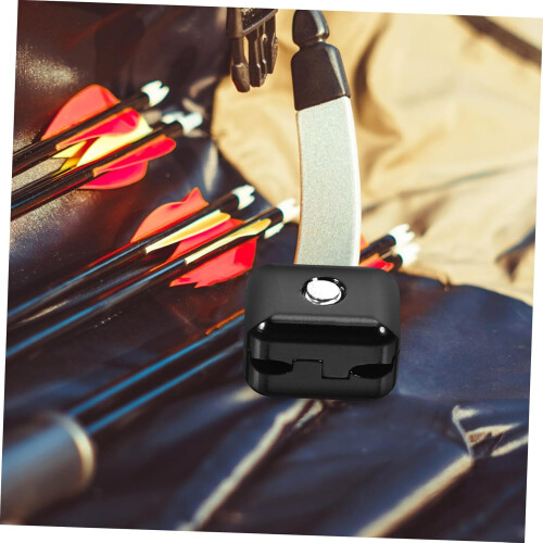 Bowstring Clip Aluminum Alloy Rest Buckle Easy Install Remove Black Color 2