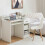 Casart Computer Desk Writing Desk With Display Shelf And Drawer Keyboard Tray 9