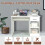 Casart Computer Desk Writing Desk With Display Shelf And Drawer Keyboard Tray 7