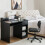 Casart Computer Desk Writing Desk With Display Shelf And Drawer Keyboard Tray 7