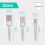 Harris Harris Essentials Walls & Ceilings Paint Brushes, 3 Brush Pack 5