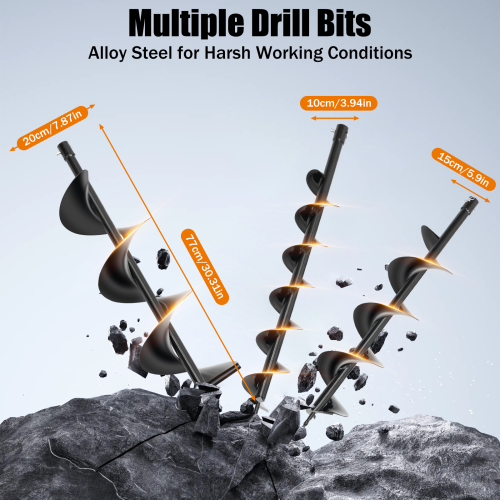71cc 2-stroke petrol trench digger Drilling machine 1