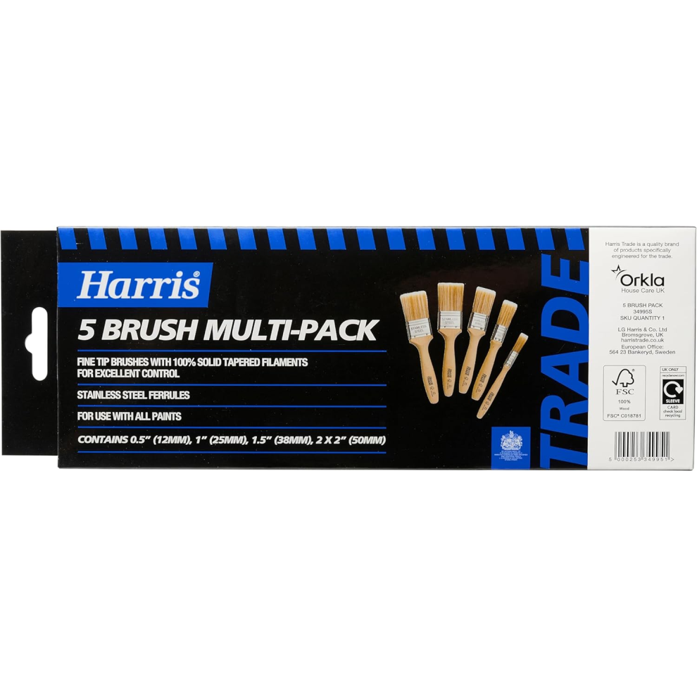 Harris Trade Paint Brush Multi-Pack, Pack