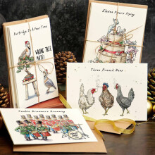 12-Pack Quirky Christmas Card Set with Envelopes