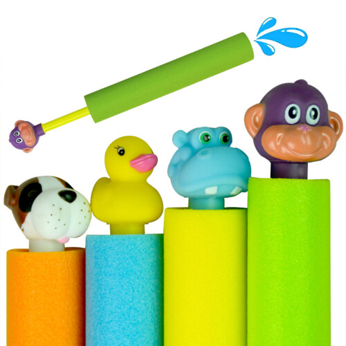 4PCS EVA Animal Head Water Blasters - Long Range & Safe 2
