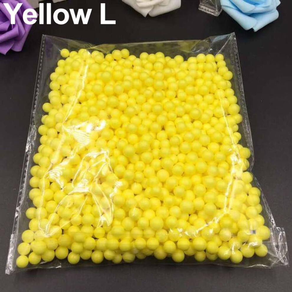 (yellow, L) Yousheng Box Filler Foam Glass Bottle Polystyrene Styrofoam Gift Diy Mini Beads Balls