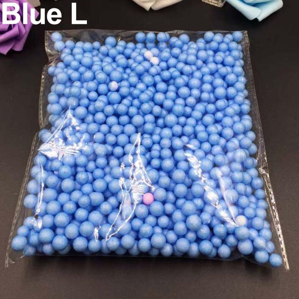 (blue, L) Yousheng Box Filler Foam Glass Bottle Polystyrene Styrofoam Gift Diy Mini Beads Balls