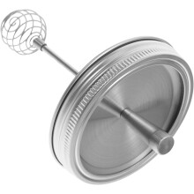 Honigglasdeckel aus Edelstahl 304 mit Schöpflöffel, modernes Design, Einmachglasaufsätze