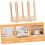 Badezimmer-Becherspender, Bambus-Becherhalter, Holz-Einwegbecher-Organizer, Einweg-Pappbecherhalter 3