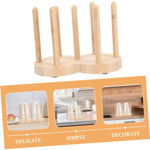 Badezimmer-Becherspender, Bambus-Becherhalter, Holz-Einwegbecher-Organizer, Einweg-Pappbecherhalter 2