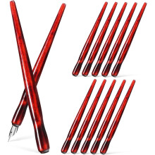 12er-Pack Kalligraphie-Stifthalter aus Holz zum Schreiben und Malen, bequemer Griff, einfach zu verwenden