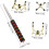 Teleskop-Queue-Brücke, Billard-Queue-Brücke, Pool-Queue-Rack, 4 Stück Billard-Queue-Halter 2