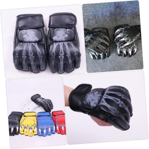 Boxhandschuh Kickbox-Boxhandschuhe Half-Touch-Handschuhe für Sparring-Zubehör Tragbare, robuste Rival-Boxhandschuhe 2