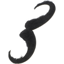 Realistischer gefälschter Schnurrbart für Männer, Halloween-Bart, selbstklebender Stick für Party-Kostüm für Erwachsene
