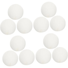 15 Stück hupende Clown-Nasen, Schaumstoff, zum Selbermachen, weiße Schaumstoff-Nasen für Karneval, Partygeschenke, Clown-Kostüm-Zubehör, Alter 3