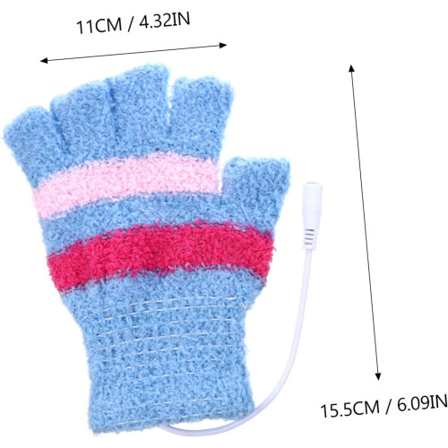 USB-Wärmer-Fäustlinge USB-beheizte Handschuhe Computer-Schreibhandschuhe 1 Paar USB-Handschuh 1