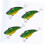 Simulation Angelköder Set Mini Fisch Köder 8 Stück schwimmende Köder für Bass Forelle Walleye Minnow Köder 5