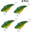 Simulation Angelköder Set Mini Fisch Köder 8 Stück schwimmende Köder für Bass Forelle Walleye Minnow Köder 8