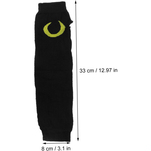 2 Paar Ninja Handschuhe Schwarze Handschuhe Handwärmer Armstulpen 1
