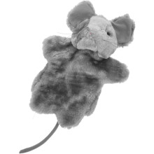 Maus Tier Handpuppe Stofftier Puppe Leistung Prop Pp Baumwolle Grau
