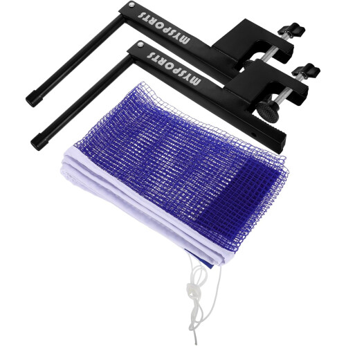 Universelles Tischtennisnetzpfosten-Set mit elastischem Netz für einfache Installation