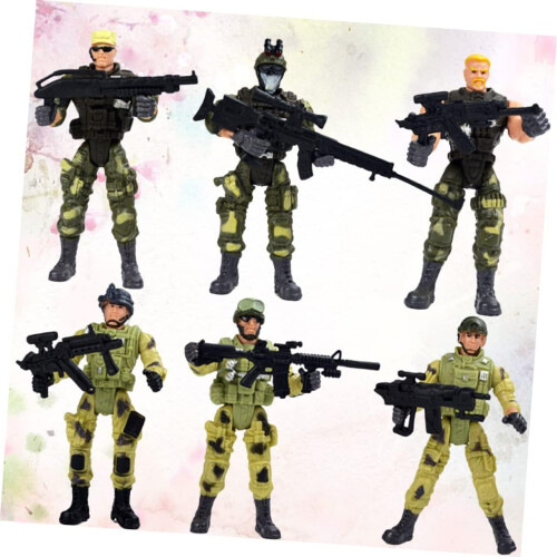 6-teiliges Special Forces-Actionfiguren-Set für interaktive Rollenspiele im Elternkampf 2