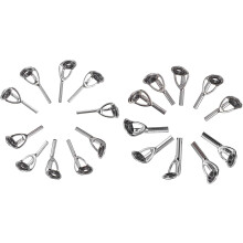 20 stücke Rock Angeln Zubehör Angelruten Guide Rod Reparatur Ersatz Locken Kit
