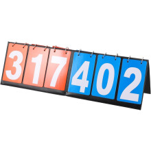 Praktische Anzeigetafel für Sportveranstaltungen Desktop-Scoreboard 3 rote 3 Marker Einfach zu bedienen Lesen