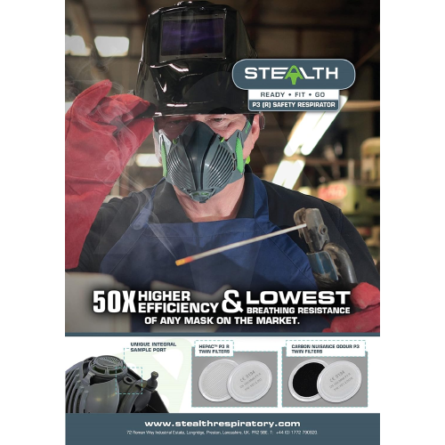 Stealth P3 Respirator M/L GREY - Facemask for dust, particle 2