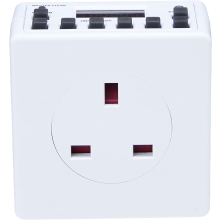 STATUS Timer Switch | 7 Day Digital Timer Light Switch | White UK Plug | S7DDT3