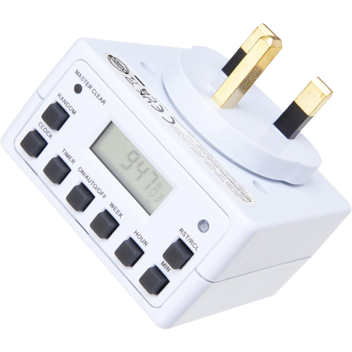 Status STATUS Timer Switch | 7 Day Digital Timer Light Switch | White UK Plug | S7DDT3 1