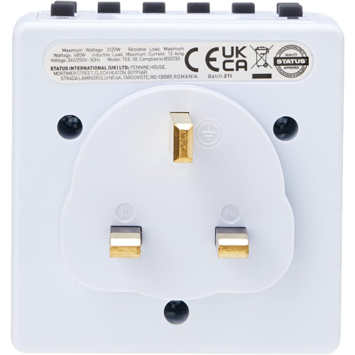 Status STATUS Timer Switch | 7 Day Digital Timer Light Switch | White UK Plug | S7DDT3 2