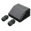 Black UV Resistant Solar Panel ABS Mounting Brackets Junction Box 1