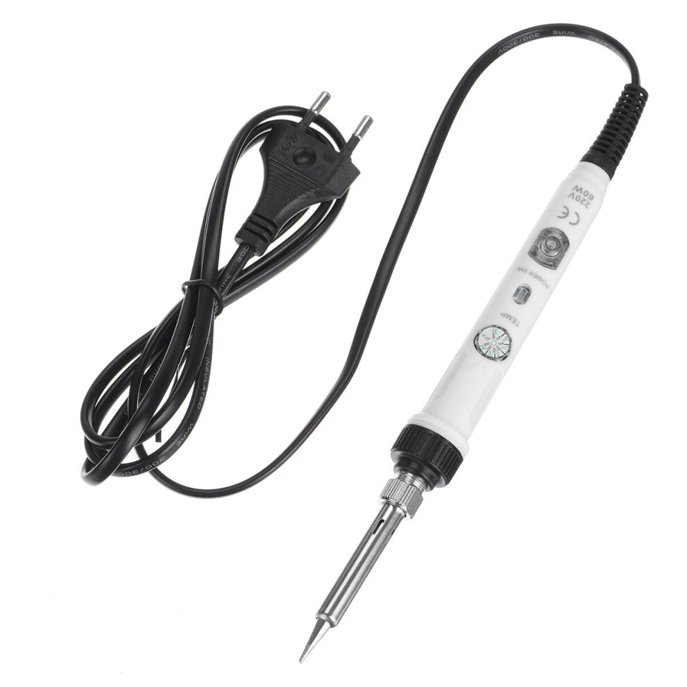 (UK Plug) 82Pcs Electric Soldering Iron DIY Wood Burning Pen Carft Pyrography Tools Kit