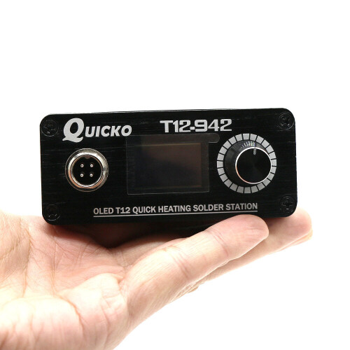 MINI OLED Digital Soldering Station T12-907 Handle with T12-K Iron Tips Welding Tool 2