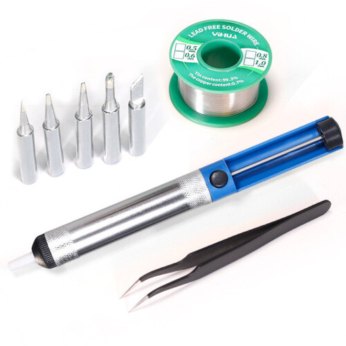 (US Plug) Digital Display Adjustable Temperature Welding Station High Power Constant Temperature Soldering Iron Set 2