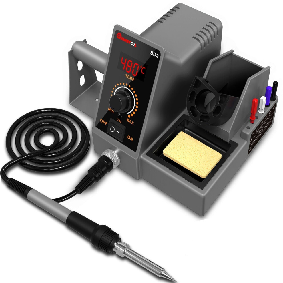 (Sd2, Us Plug) Lcd 60W Soldering Station Professional Pid Soldering Iron Station Tool Kit Adjustable Temperature 9495687802480
