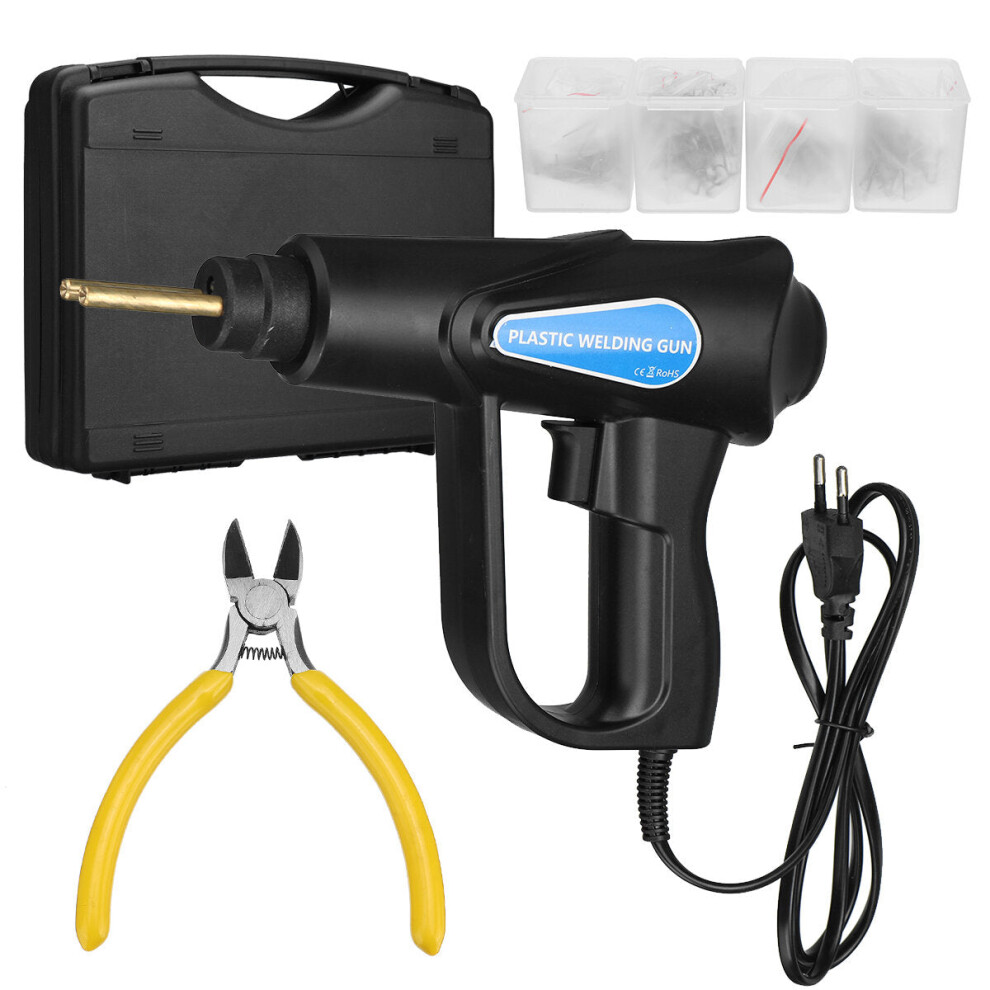 (With Plastic Box) 70W Hot Stapler Plastic Welding Machine Car Bumper Repair Kit Plier 4 Wave Staples Welding Repairing Machine Welder Repair Tool 9495687804583