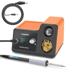 (Us Standard Single Soldering Pen) 2 in 1 Hot Air Gun Soldering Station OLED Digital Adjustment Auto Sleep 1s-6s Fast Heating Repair Tool