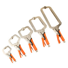 (9 inches) C Type D-type Crimping Pliers Square Mouth Rubber Handle Wood Working Fast Pliers