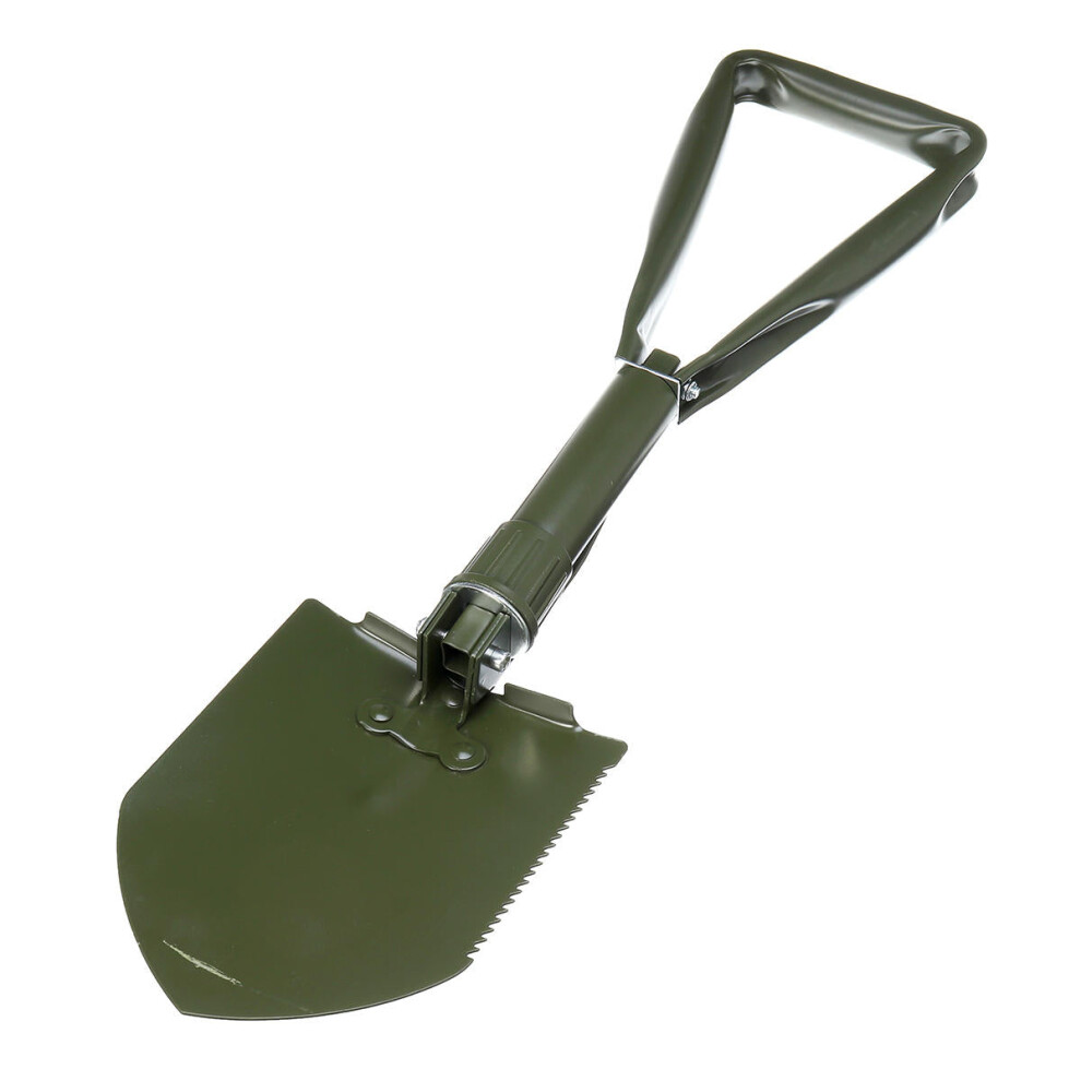 (Black) Lightweight Survival Folding Shovel Multi Purpose Folding Shovel Entrenching Tool Camping Shovel
