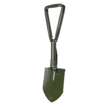 (Green) Lightweight Survival Folding Shovel Multi Purpose Folding Shovel Entrenching Tool Camping Shovel
